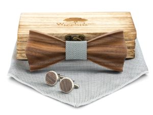 Premium Holzfliege Schleife